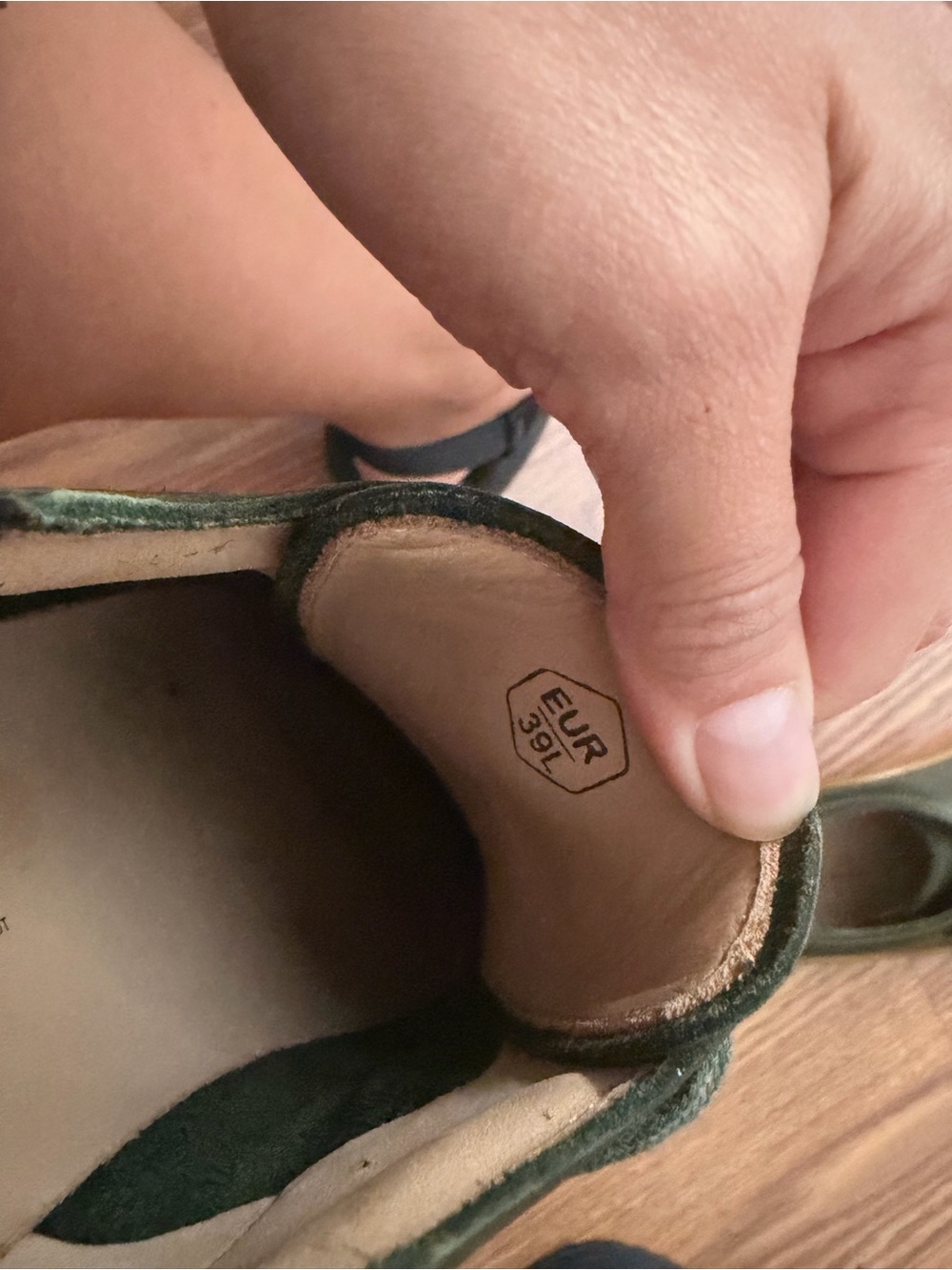 Women’s Addis Soul Green Leather Shoes - Picture 7 of 8